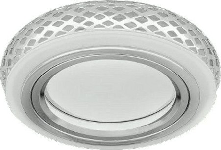 Светильник точечный GAUSS BACKLIGHT кругл. хром/белый, gu5.3, 3w, led 3000k [BL085]