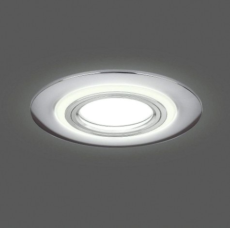 Светильник точечный GAUSS Backlight кругл. хром. gu5.3, 3w, led 4000k [BL140]