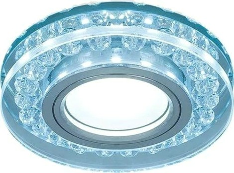 Светильник точечный GAUSS BACKLIGHT кругл. кристалл/хром, gu5.3, led 4100k [BL045]