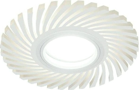 Светильник точечный GAUSS BACKLIGHT кругл./узор. белый, gu5.3, 3w, led 3000k [BL134]