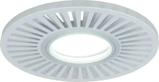 Светильник точечный GAUSS BACKLIGHT кругл./узор. белый, gu5.3, 3w, led 4000k [BL136]
