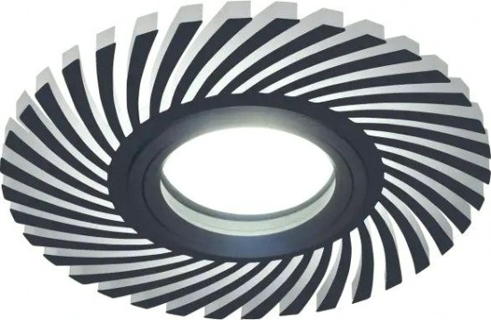 Светильник точечный GAUSS BACKLIGHT кругл./узор. черный, gu5.3, 3w, led 4000k [BL132]