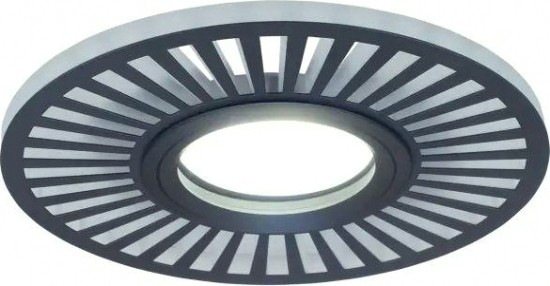 Светильник точечный GAUSS BACKLIGHT кругл./узор. черный, gu5.3, 3w, led 4000k [BL135]