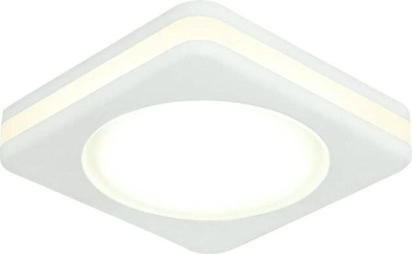 Светильник точечный GAUSS BACKLIGHT квадрат. белый, 5w, led 3000k [BL100]