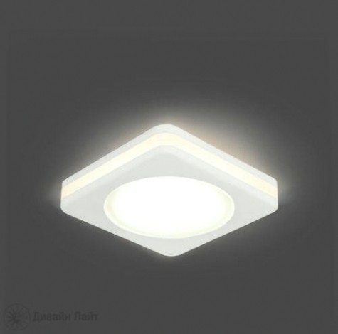 Светильник точечный GAUSS BACKLIGHT квадрат. белый, 5w, led 3000k [BL100]