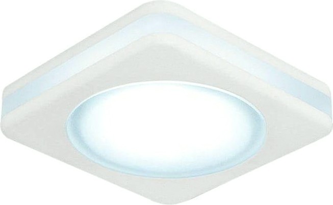 Светильник точечный GAUSS BACKLIGHT квадрат. белый, 8w, led 4000k [BL105]