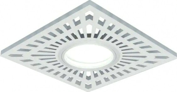 Светильник точечный GAUSS BACKLIGHT квадрат. белый, gu5.3, 3w, led 4000k [BL128]