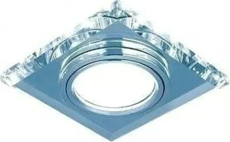 Светильник точечный GAUSS Backlight квадрат. кристалл/хром, gu5.3, led 4100k [BL062]