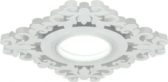 Светильник точечный GAUSS BACKLIGHT квадрат/узор. белый, gu5.3, 3w, led 4000k [BL130]