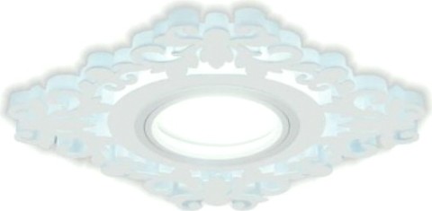 Светильник точечный GAUSS BL130P набор 3w + лампа mr16 6,5w 480lm 4100k gu5.3 led