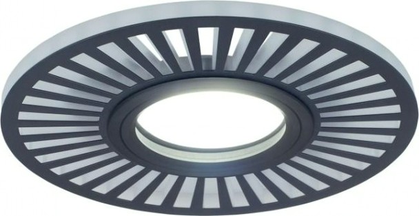 Светильник точечный GAUSS BL135P набор 3w + лампа mr16 6,5w 480lm 4100k gu5.3 led