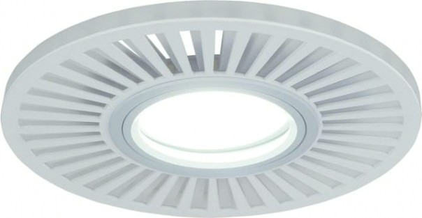 Светильник точечный GAUSS BL136P набор 3w + лампа mr16 6,5w 480lm 4100k gu5.3 led