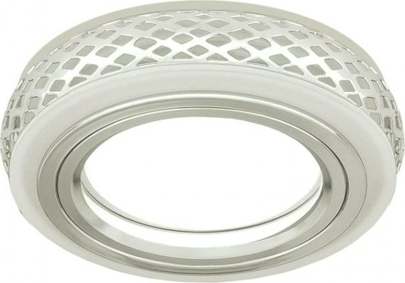 Светильник точечный GAUSS BL142P набор 3w + лампа mr16 6,5w 470lm 3000k gu5.3 led