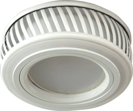 Светильник точечный GAUSS BL143P набор 3w + лампа mr16 6,5w 470lm 3000k gu5.3 led