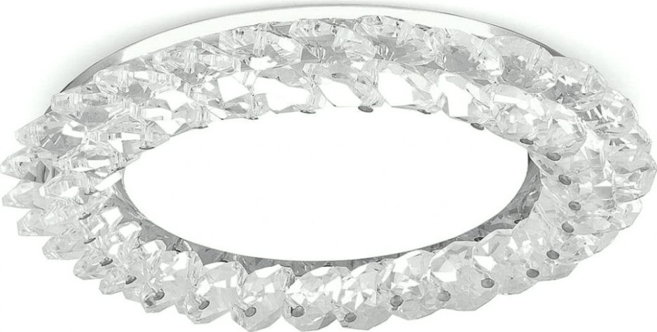 Светильник точечный GAUSS Gauss Tablet круг. кристалл/хром, gx53 [GX210]