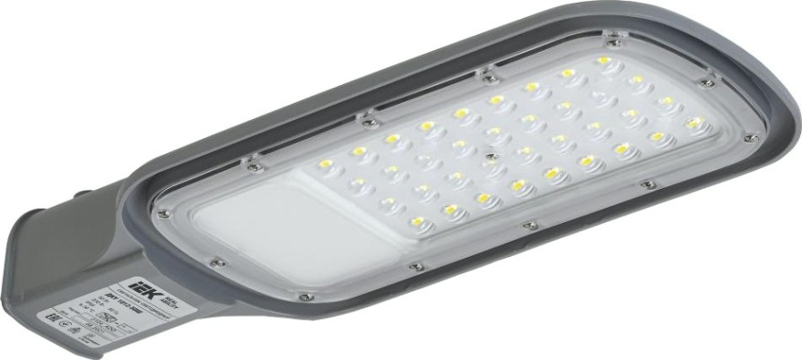 Светильник уличный IEK ДКУ 1012-50Ш 5000к ip65 светодиодный, серый [LDKU1-1012-050-5000-K03]