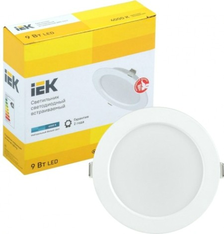 Светильник встраиваемый IEK ДВО 1612 9вт 4000к ip20 [LDVO0-1612-09-4000-K01]