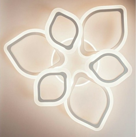 Светодиодная диммируемая люстра GLANZEN LED-0100-LOTUS-white с пультом управления