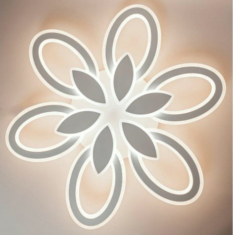 Светодиодная диммируемая люстра GLANZEN LED-0120-CAMELIA-white с пультом управления