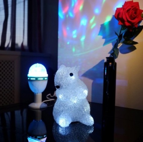 Светодиодная фигура Neon-Night "Белка" акриловая 18 см [513-341]