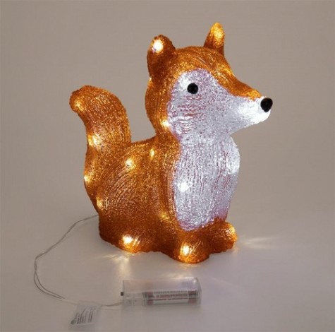 Светодиодная фигура Neon-Night "Лисенок" акриловая 26 см [513-316]