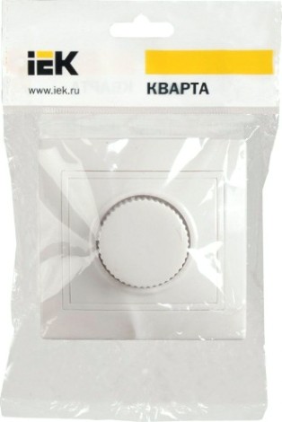 Светорегулятор поворотный IEK КВАРТА ВСР10-1-0 IP20 белый [EDK10-K01-03-DM]
