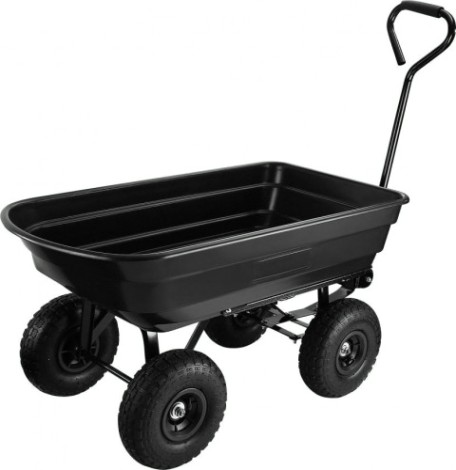 Тачка садовая DEKO DKGT75 четырехколесная, с механизмом опрокидывания [063-4250]