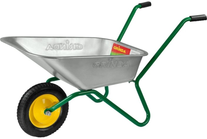 Тачка садовая GRINDA GB-1 одноколесная, 100 кг [422399_z01]