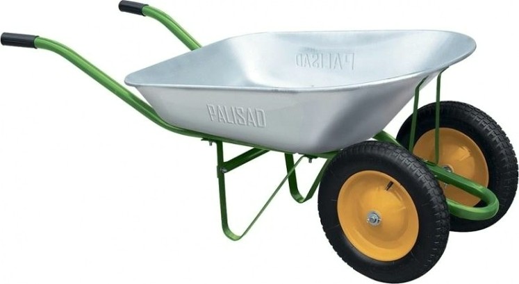 Тачка садовая PALISAD 689225 2-х колесная, 170 кг, 78 л. Тачка садовая PALISAD 689225 2-х колесная, 170 кг, 78 л.