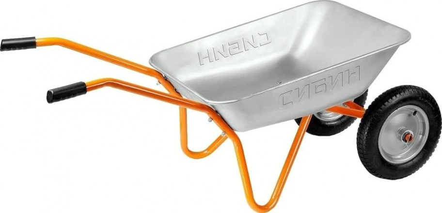 Тачка садовая Сибин СТ-21 двухколесная, 100 кг [39909_z01]