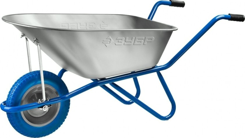 Тачка садово-строительная ЗУБР ПТ-100 ПРОФЕССИОНАЛ одноколесная, 180 кг [39901_z01]