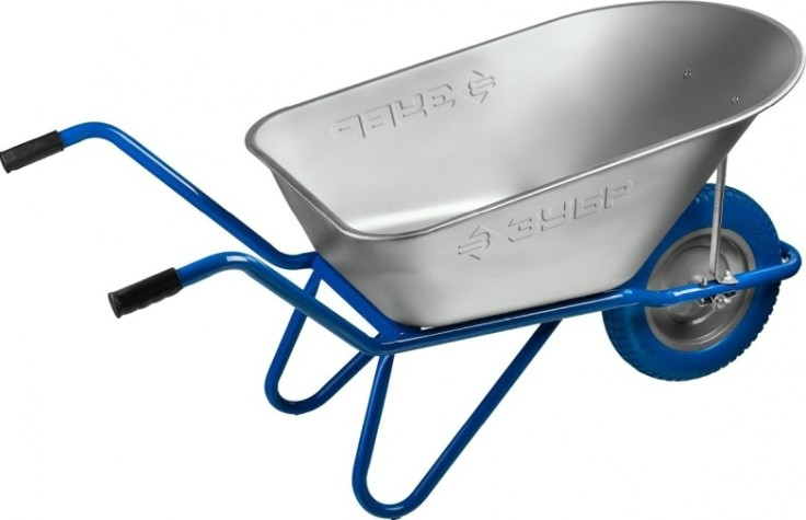 Тачка садово-строительная ЗУБР ПТ-100 ПРОФЕССИОНАЛ одноколесная, 180 кг [39901_z01]