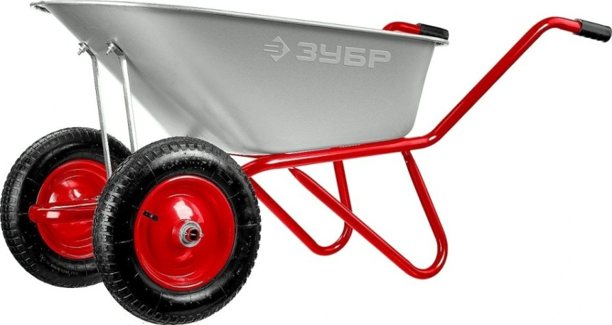 Тачка садово-строительная ЗУБР Т-21 двухколесная, 180 кг [39952]