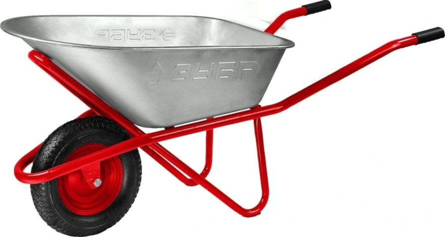 Тачка строительная ЗУБР Т-12 одноколесная, 180 кг [39960]