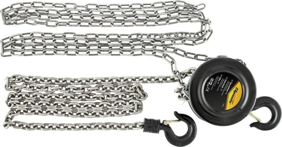 Таль цепная Sparta 0,5 т h подъема 2,5 м, между крюками 240 мм 519105 [519105]