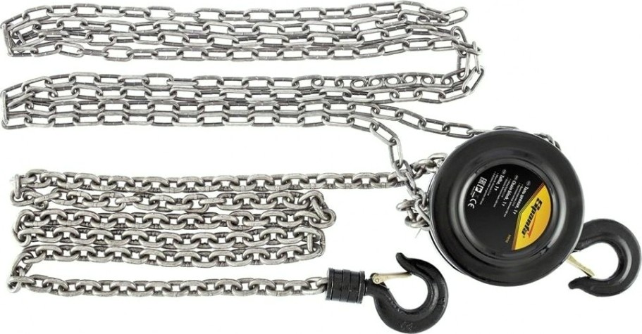 Таль цепная Sparta 1 т h подъема 2,5 м, между крюками 300 мм 519135 [519135]