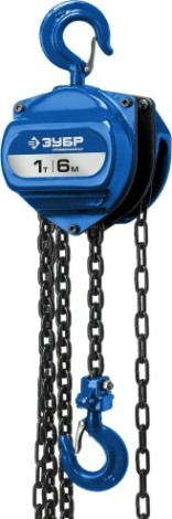 Таль цепная ЗУБР Профессионал "ТШ-1-6" шестеренная, 1т / 6м [43082-1_z01]