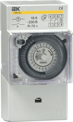 Таймер аналоговый IEK ТЭМ181 16А 230В на DIN-рейку [MTA20-16]