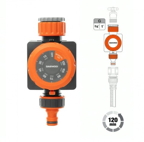 Таймер DAEWOO DWT 1010 механический для систем полива Таймер DAEWOO DWT 1010 механический для систем полива