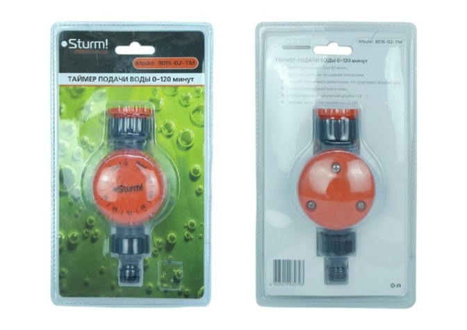 Таймер подачи воды Sturm Classic 3015-02-TM механический до 120 мин [3015-02-TM]