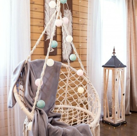 Тайские фонарики Neon-Night Перламутр 3,5 м прозрачный ПВХ, 20LED теплый белый [303-078]