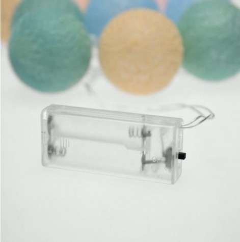 Тайские фонарики Neon-Night Пудра 1,5 м прозрачный ПВХ, 10 LED теплый белый [303-089]