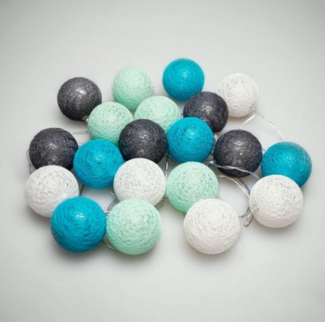 Тайские фонарики Neon-Night Северное сияние 3,5 м прозрачный ПВХ, 20 LED, теплый белый [303-086]