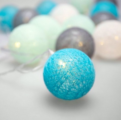 Тайские фонарики Neon-Night Северное сияние 3,5 м прозрачный ПВХ, 20 LED, теплый белый [303-086]