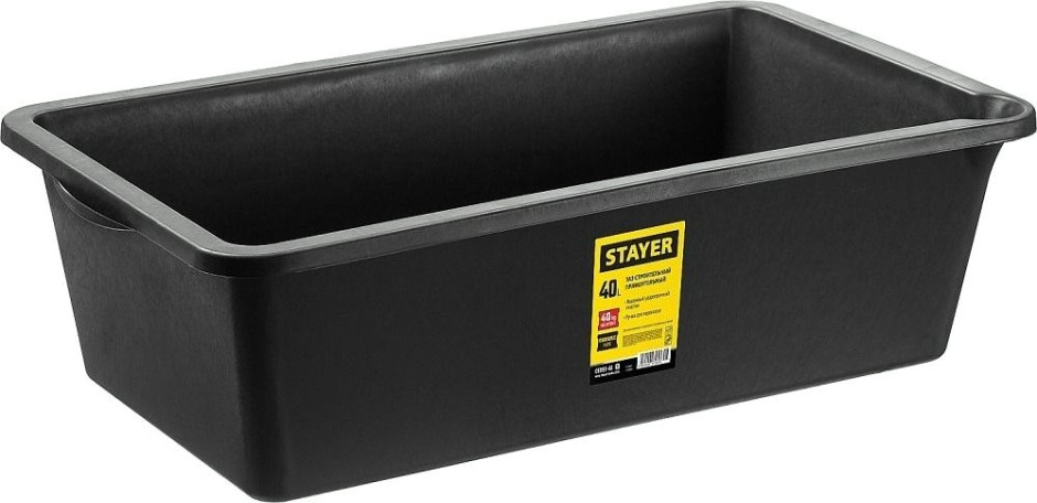 Таз строительный STAYER 40 л прямоугольный [06099-40_z02]