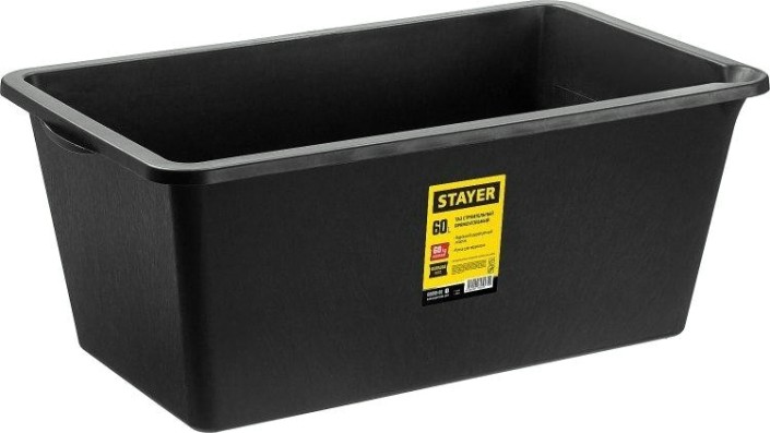 Таз строительный STAYER 60 л прямоугольный [06099-60_z01]