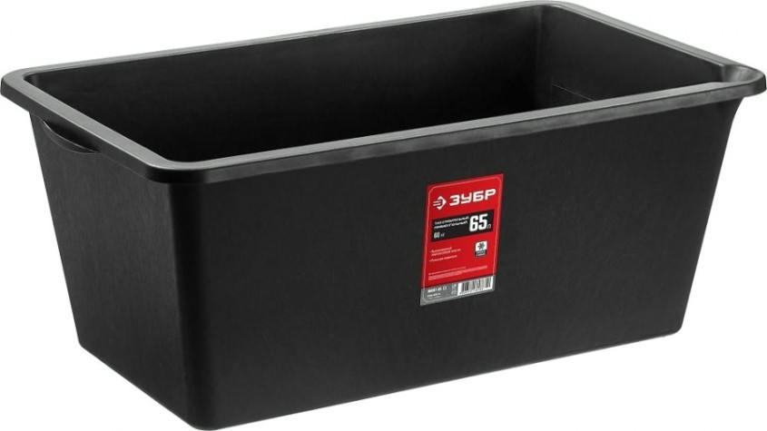 Таз строительный ЗУБР МАСТЕР 65 л прямоугольный [06097-65_z02]