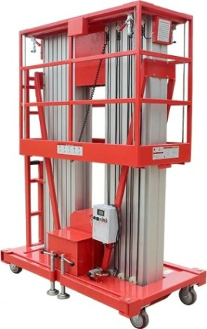 Телескопический подъемник GROST Double 0.2-12 двухмачтовый (12 м/200 кг, АС) 211294 [211294]