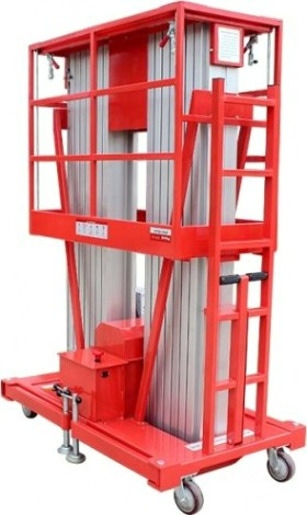 Телескопический подъемник GROST Double 0.2-8 двухмачтовый (8 м/200 кг, АС/DC) 200037 [200037]