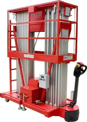 Телескопический подъемник GROST Double Drive 0.2-12 самоход., двухмачтов. (12 м/200 кг, DC) 200046 [200046]